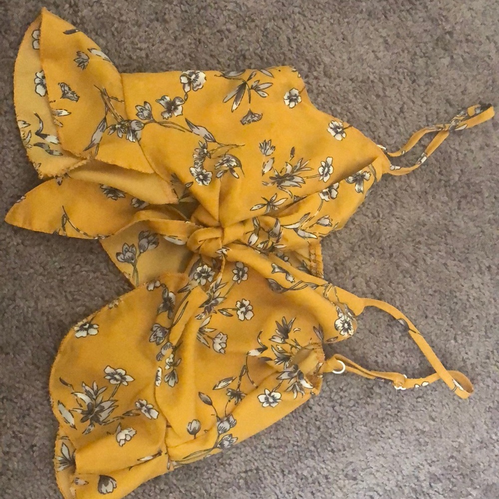 Tie front tank top